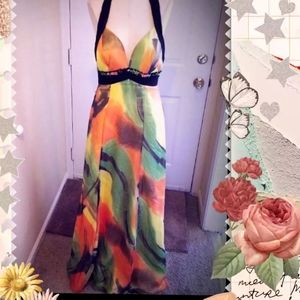 Multicolored formal dress